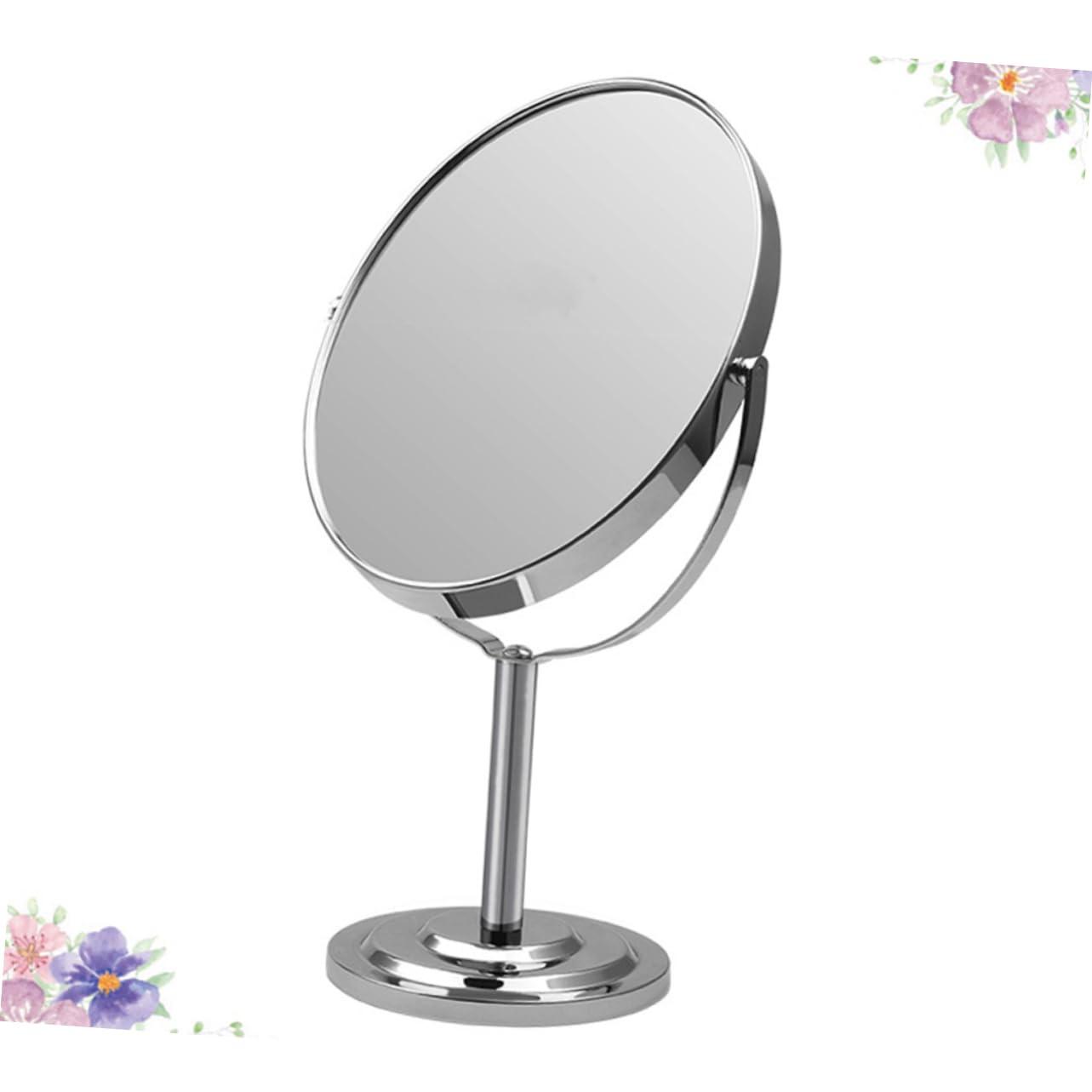 FRCOLOR FRCOLOR 1pc Cosmetic Mirror Wall Mirror Bathroom Vanity Mirrors Light for Bathroom with Lighted Mirror Magnification Makeup Mirror LED Mirror Black Bathroom Mirror LED Light Mirror Silver