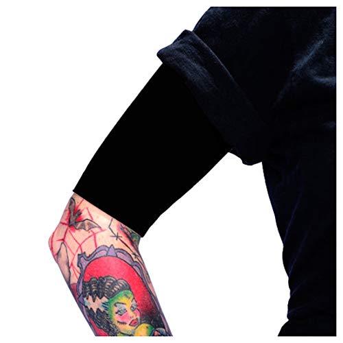 Tat2X Tat2X Ink Armor Premium Half Arm Tattoo Cover Up Sleeve - No Slip Gripper - U.S. Made - Black - 3X (single half arm sleeve)