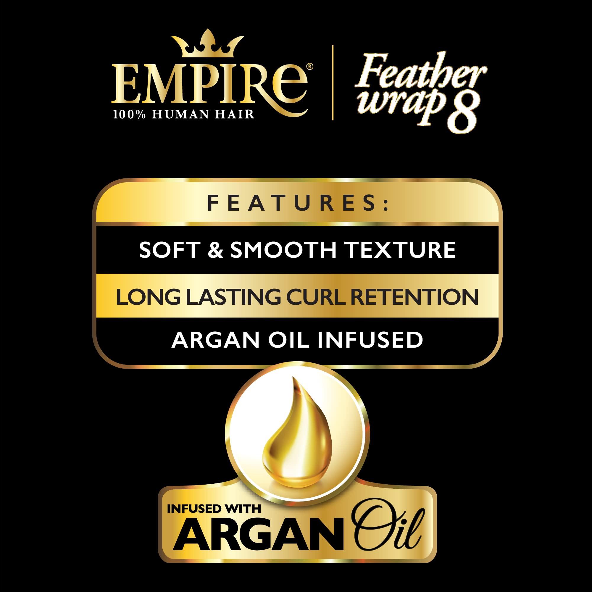 Sensationnel Sensationnel Empire bump weaving hairextension - feather wrap 8 inch human hair short bun weave styling (27 HONEYBLONDE)