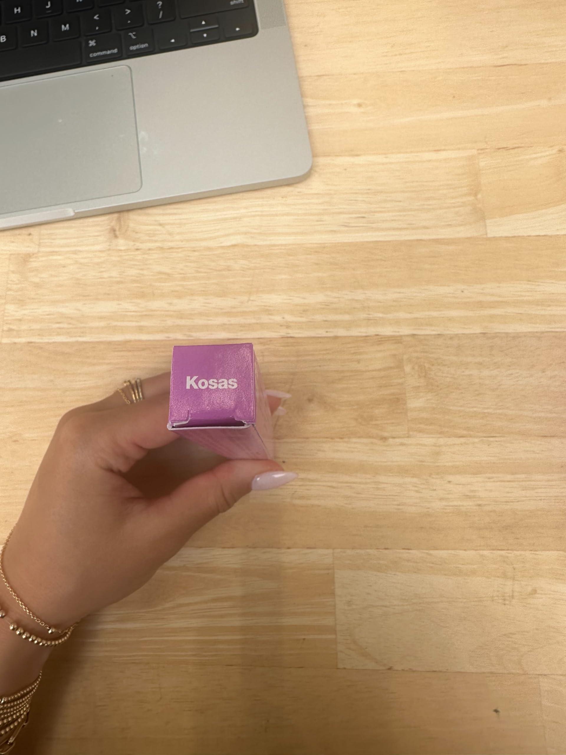 Kosas Kosas Brow Pop - Longwear Eyebrow Makeup, Dual-Sided Defining Pencil with Castor Oil for Soft, Natural Look of Real Hair - Medium Chocolate Brown