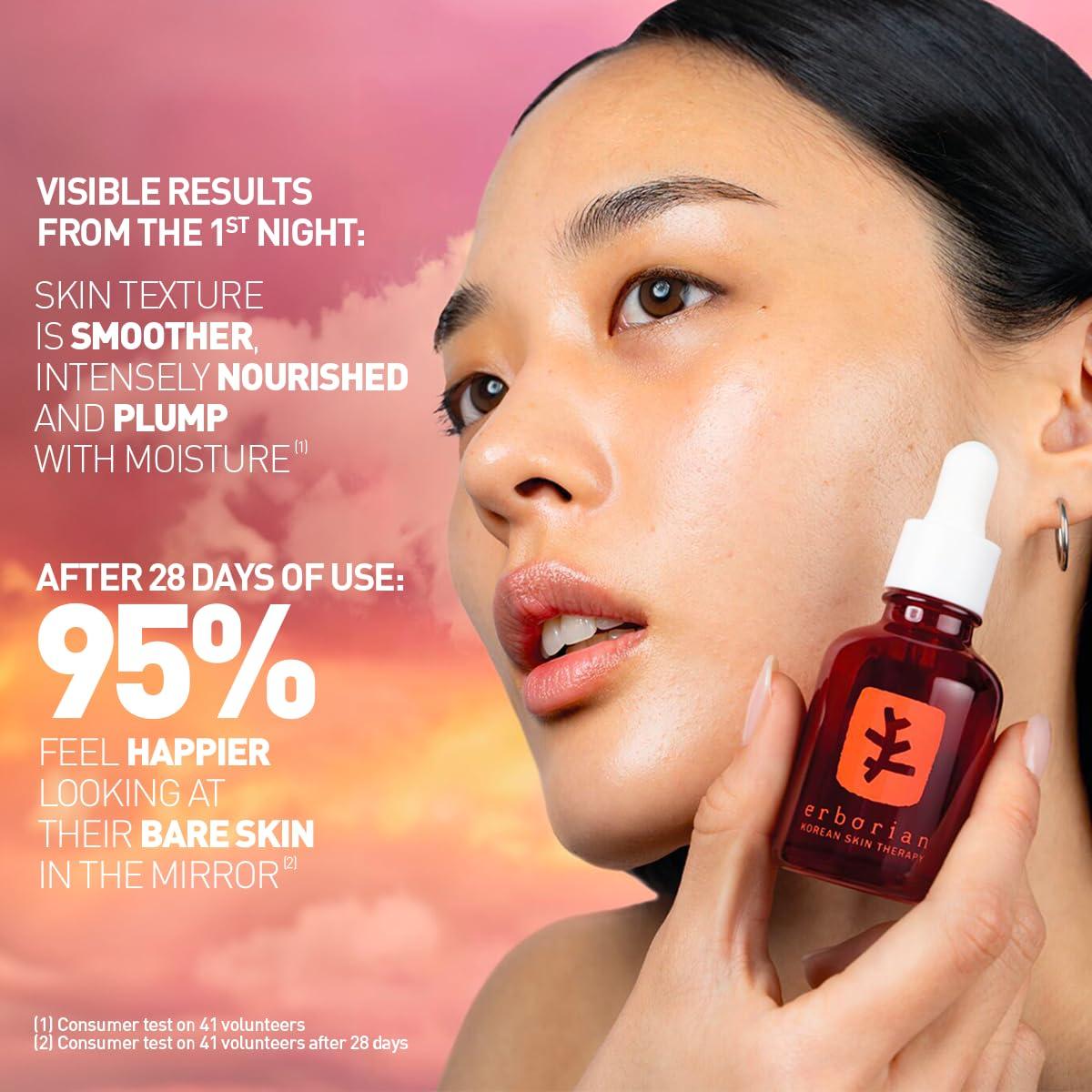 Erborian Skin Therapy Multi-Perfecting Bi-Phase Night Oil-Serum - Supercharged With 17 Ingredients -Targets 7 Skin Concerns- Improves Appearance of Fine Lines, Skin Texture and Complexion Evenness (0.33 Fl Oz)