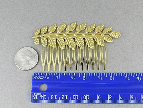 Wholesale Fashion HairClip Gold Leaf Hair Side Comb Crown Leaves Greek Laurel Toga Roman Costume Athena Fashion hair Accessories for Women