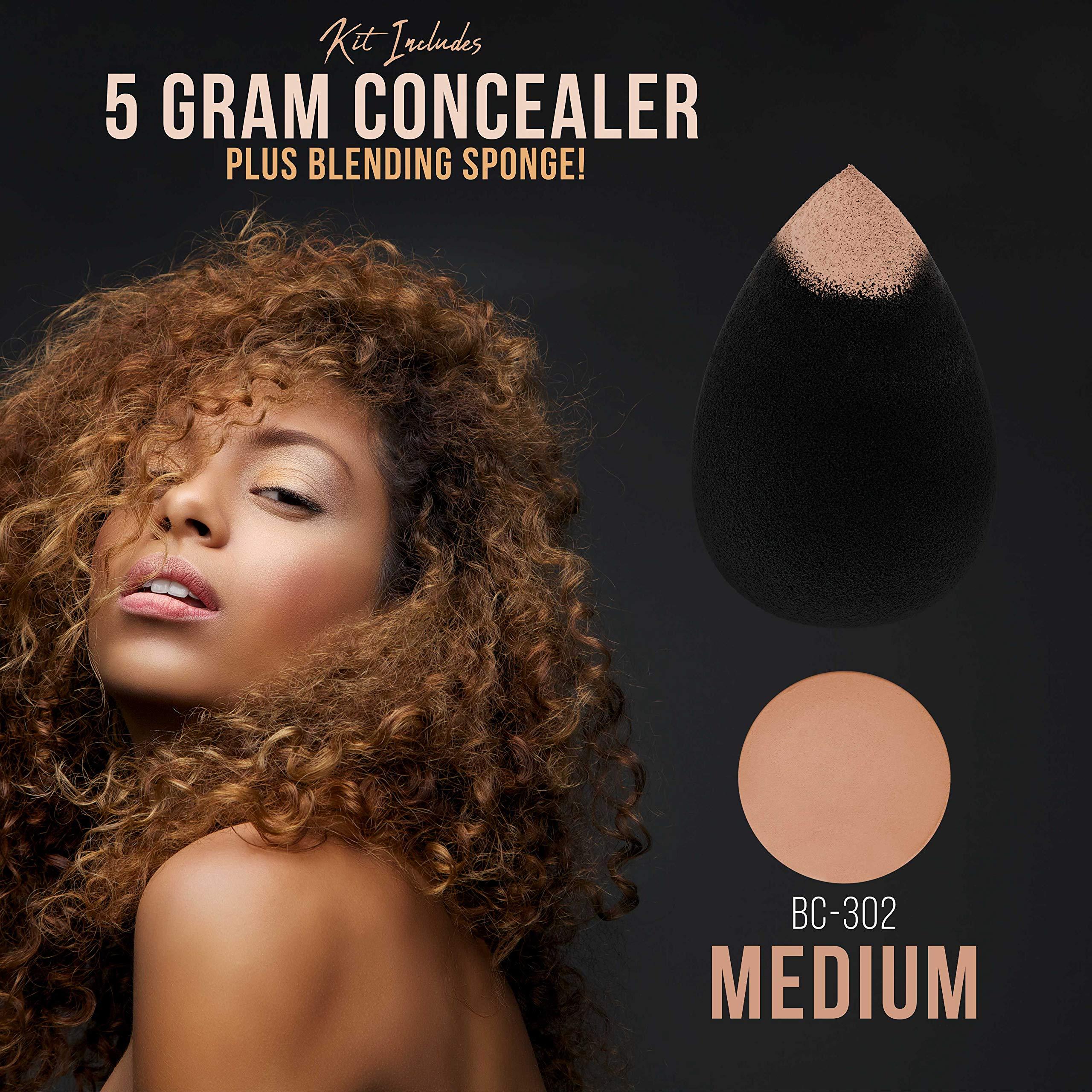 Belloccio Belloccio Professional Beauty Airbrush Cosmetic Makeup System with 4 Medium Shades of Foundation in 1/4 Ounce Bottles - Kit Includes Blush, Bronzer and Highlighters