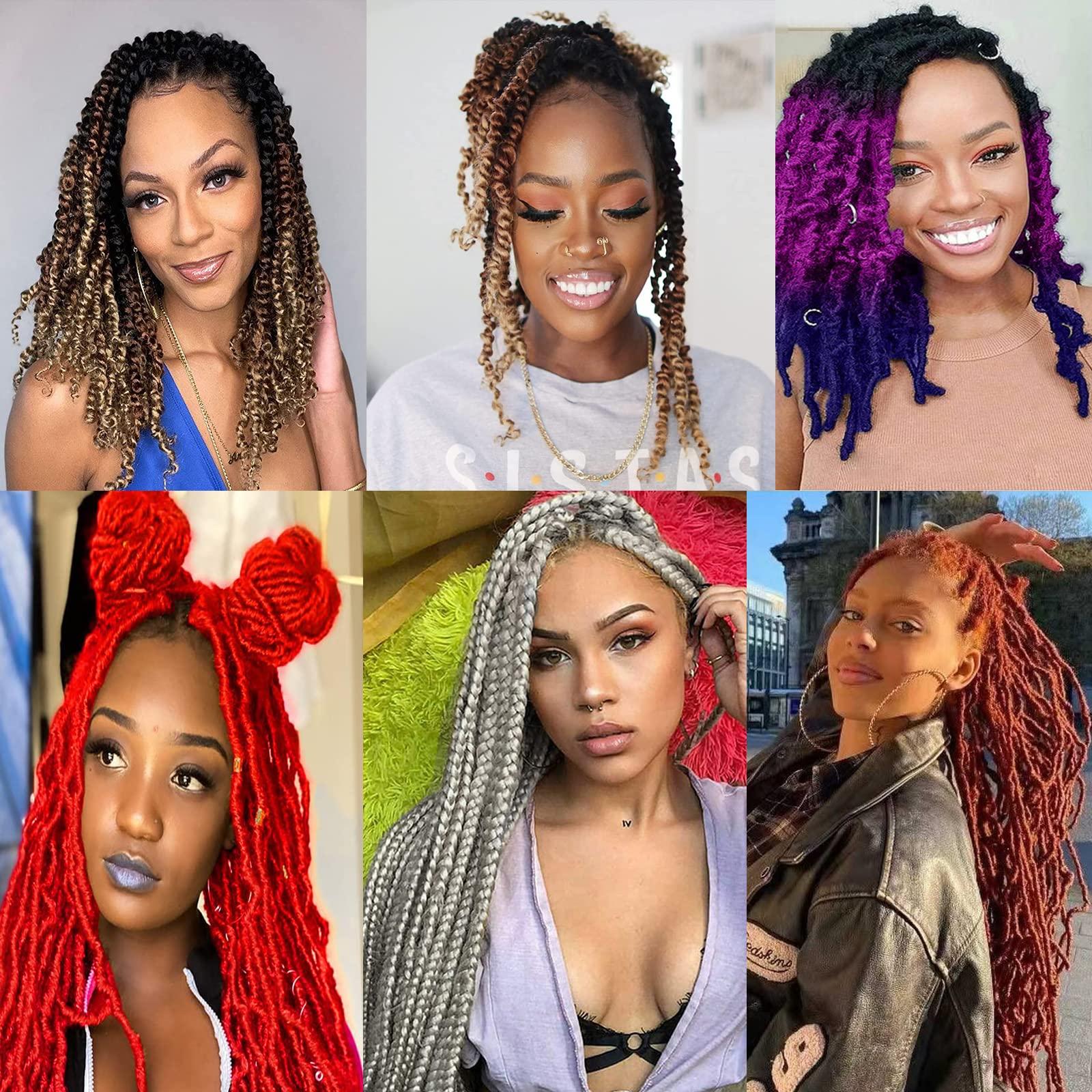 Paraglame Paraglame Red Marley Hair 16 Inch Springy Afro Twist Hair 2 Packs Marley Twist Braiding Hair for Faux Locs Crochet Hair Red Braiding Hair Extensions for Black Women (16Inch(Pack of 2), Red)
