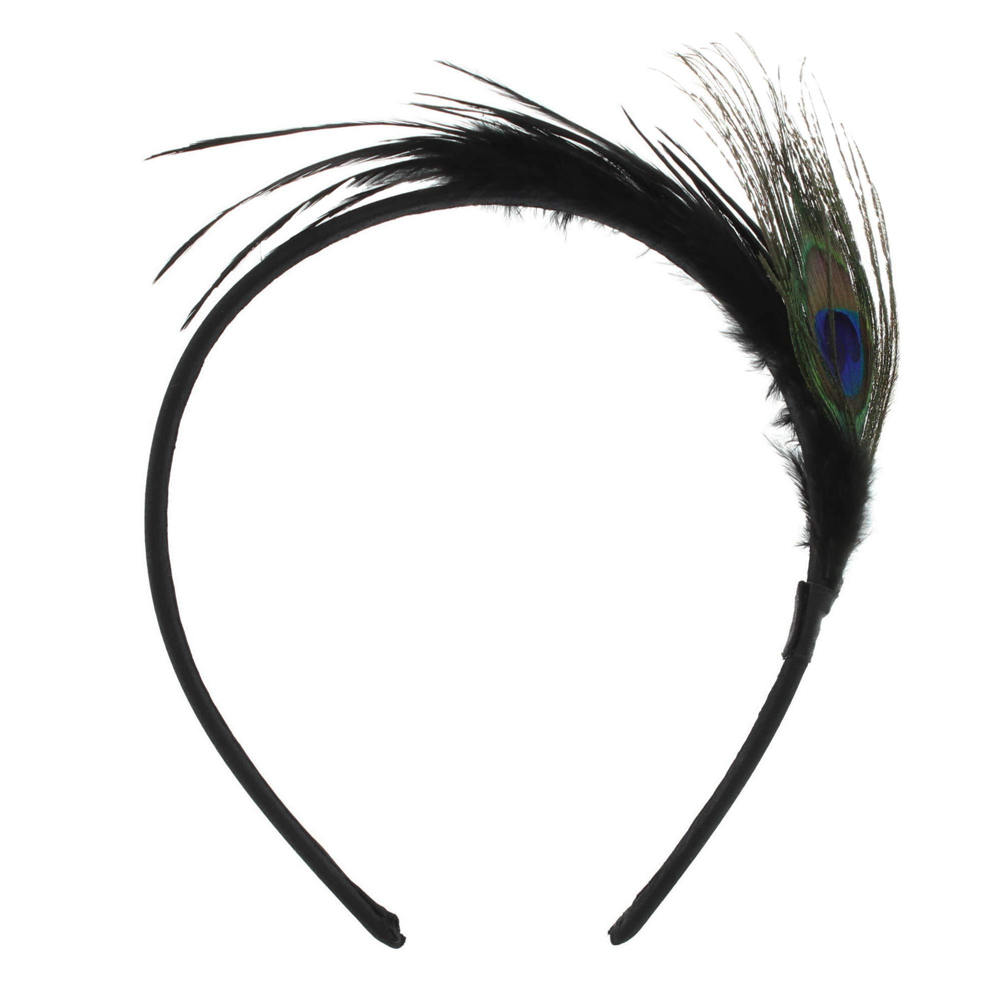 Zac's Alter Ego® Zac's Alter Ego 10mm Peacock Feather Aliceband