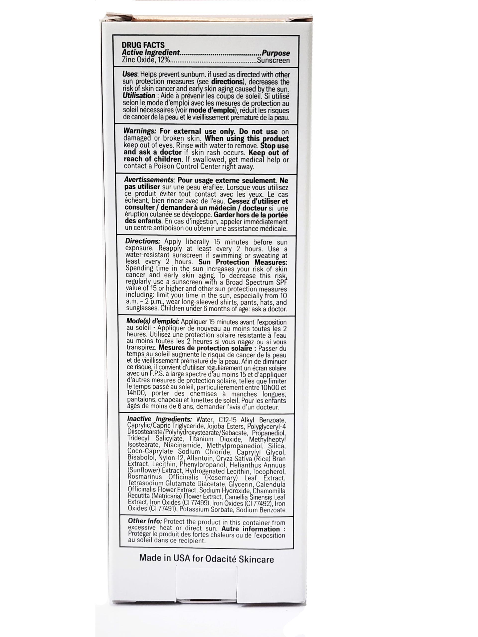 ODACITE SPF 50 Flex-Perfecting Mineral Drops Tinted Sunscreen TWO