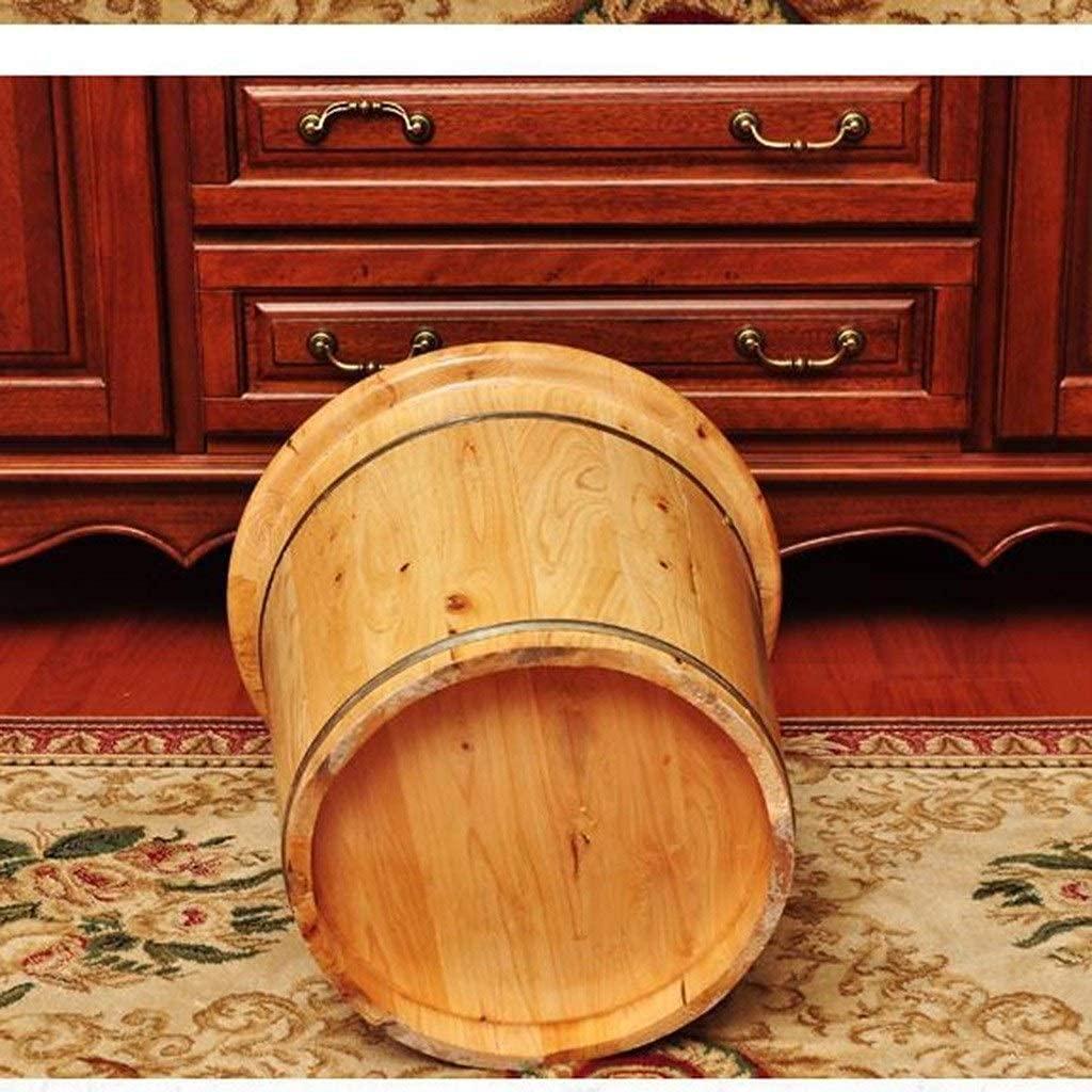 Scpantkend Pedicure Foot Spa Foot Soaker Tub Wooden Foot Soak Sauna Foot Tub Massage Spa Sauna SoakHandmade Wooden Footbath Tubs Foot Bath Wooden Bucket Foot Spa Sauna Accessories Household