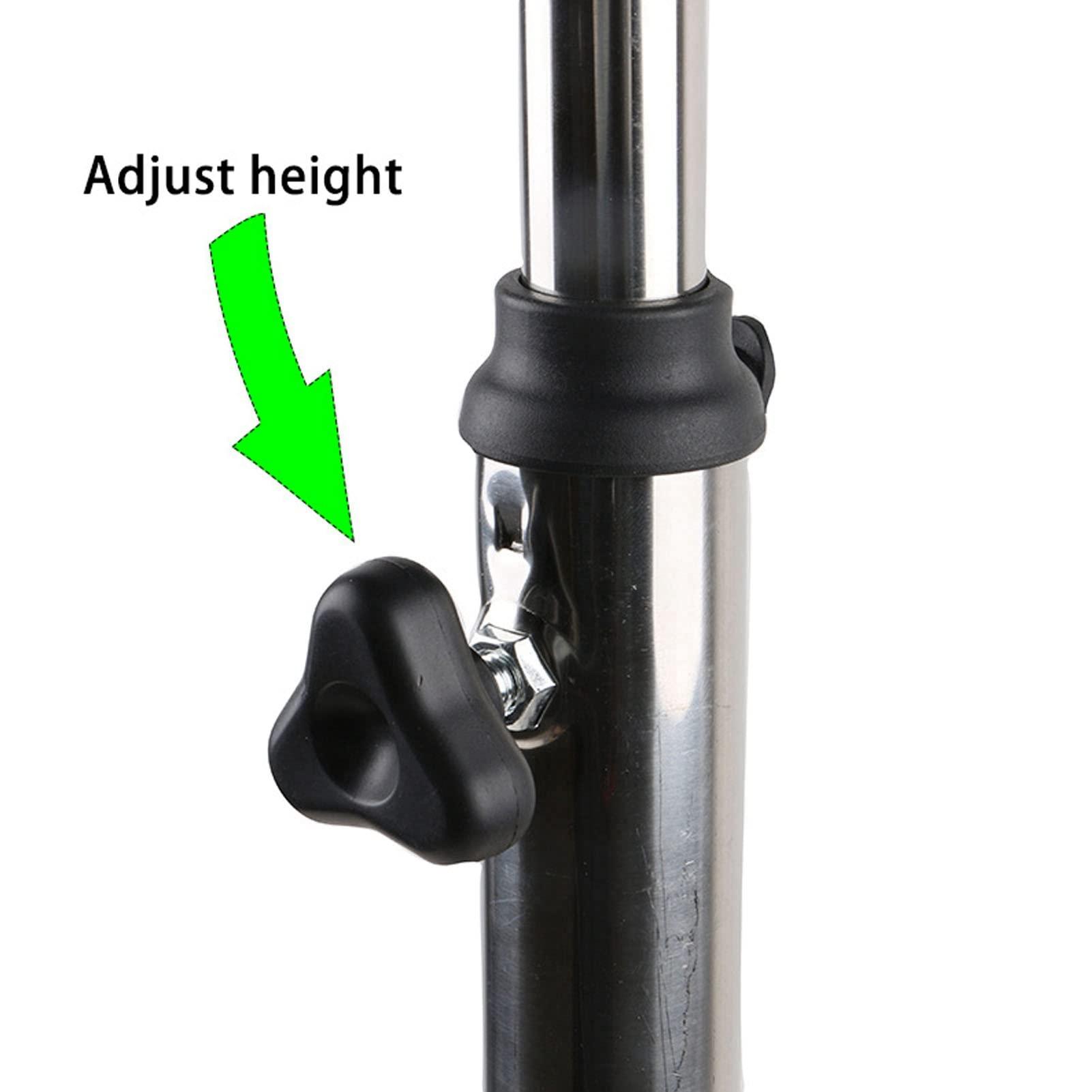 Sorandy Rolling Salon Tray Cart Height Adjustable, Aluminum Tray Cart on Wheels Hair Salon Wig Holder Removable Hair Extension Tool Holders Stand for Hair Salon