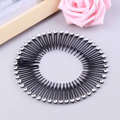 CShopping Cshopping 5 Pcs Set Spring Hair Comb - Headband - Stretch Flexible Plastic Circle