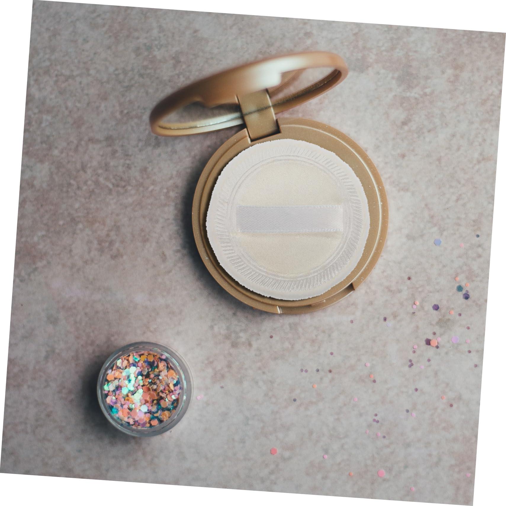 NOLITOY NOLITOY 40 Pcs Makeup Puff Puffs Fluffy Plush Puff Pressed Cotton Rounds for Face Pink Powder Puff Reusable Cotton Rounds Round Cotton Puff Blending Sponge Puff Tint White Pure Cotton