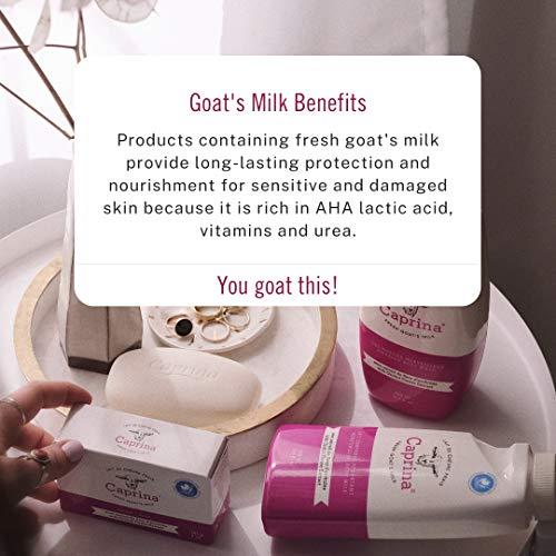 Caprina by Canus Caprina by Canus Amazing Body Wash With Fresh Canadian Goat Milk Gentle Soap Moisturizing Vitamin A, B2, B3 & More, Original, 16.9 Fl Oz