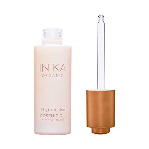 INIKA INIKA Organic Phyto-Active Rosehip Oil. Luxurious blend of Rosehip and antioxidant rich botanical Extracts to protect, plump and smooth skin. Natural, Vegan and Cruelty-Free Formula.