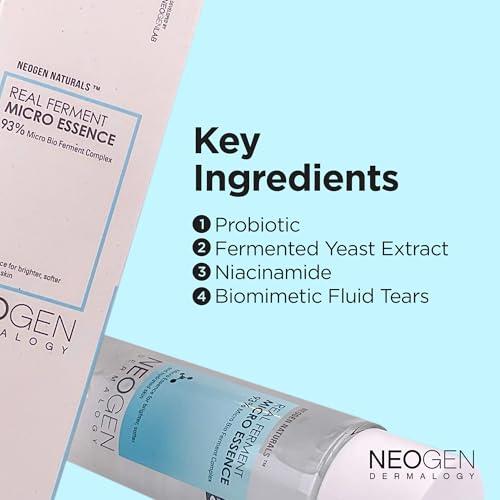 DERMALOGY by NEOGENLAB NEOGEN DERMALOGY Real Ferment Micro Essence 5.07 Fl Oz (150ml) - 93% Naturally Fermented Facial Essence, Instantly Hydrates and Delivers Healthy Supple Skin - Korean Skin Care