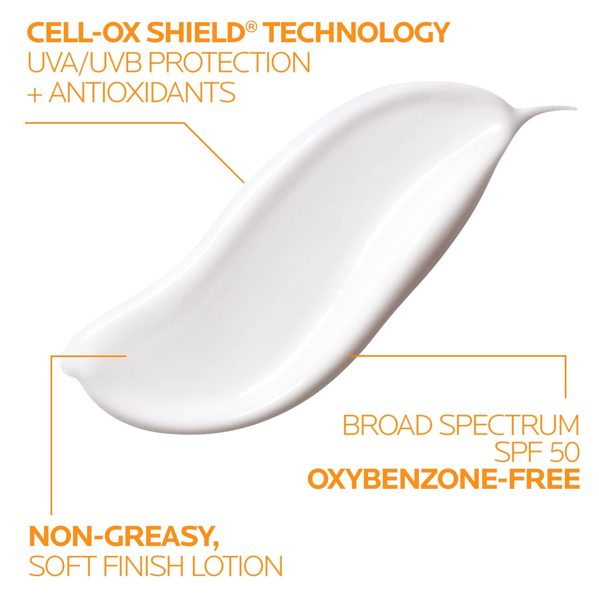 La Roche-Posay La Roche-Posay Anthelios Mineral Sunscreen SPF 50 Gentle Lotion, Broad Spectrum SPF + Antioxidants, Face & Body Sunscreen, Titanium Dioxide & Zinc Oxide, Oxybenzone Free, Oil Free