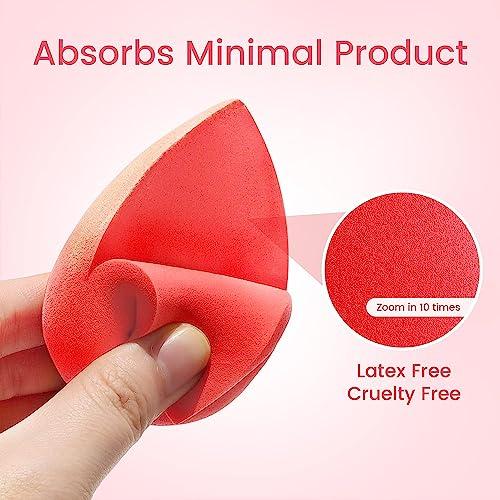 Generic 5 Pcs Makeup Sponges Set, Foundation Blending Paw Paw Sponge, Latex Free Beauty Sponges Flawless for Liquid, Cream, and Powder, Boun Boun Sponges, Multi-colored Makeup Sponges