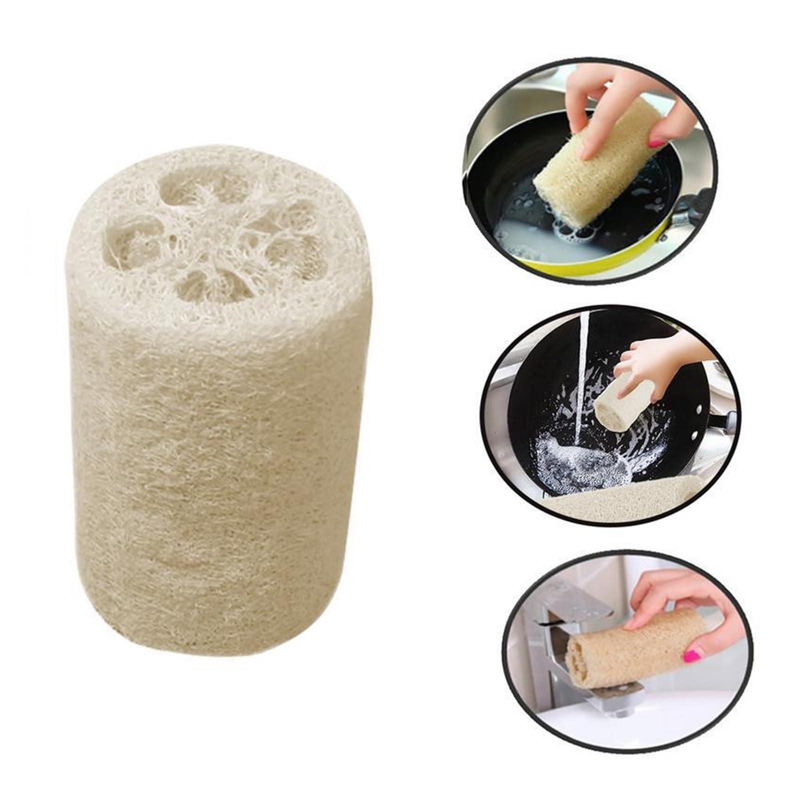CLENEA 1pcs Natural Loofah Sponge Organic Loofah Sponge Organic Luffa Bath Shower Sponge Exfoliator Scrubber