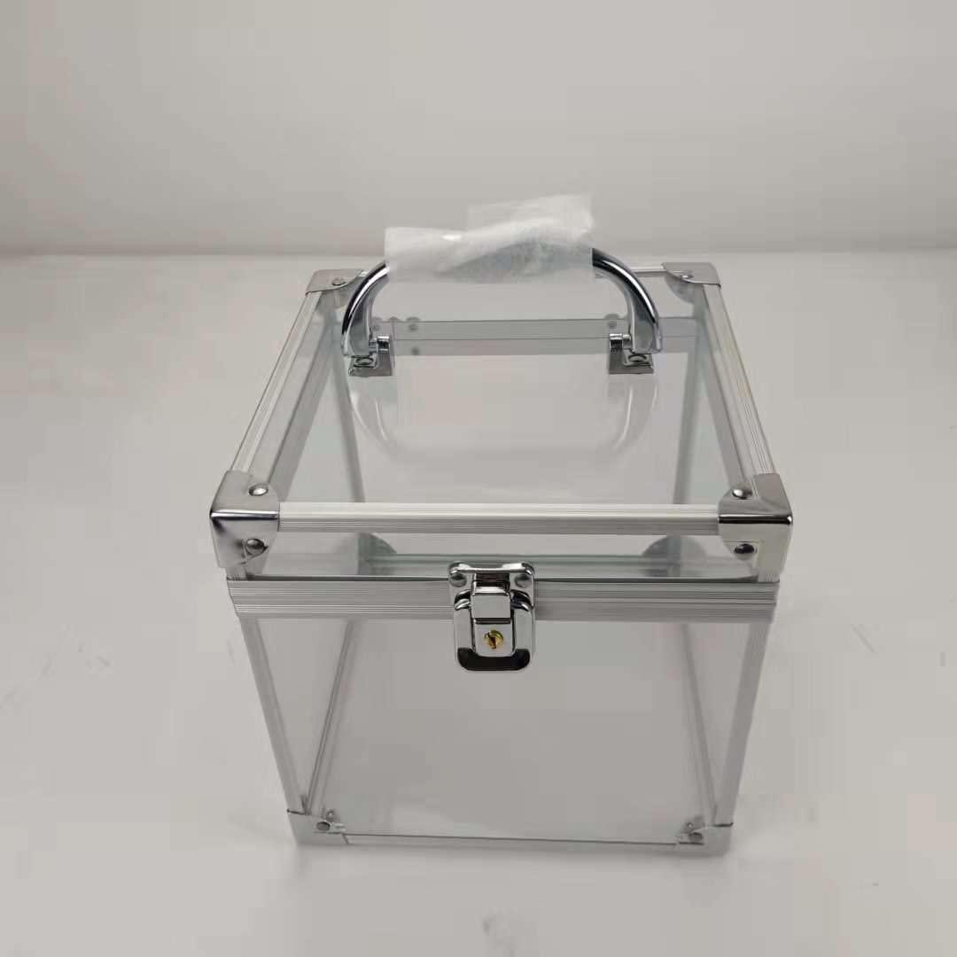 MyPageantLife Crown Case Pageant Travel, Acrylic Case Carrying Handle, Keyed Lock Heavy-Duty Premium Materials Durable Construction, Holds Various Size Style of Crowns