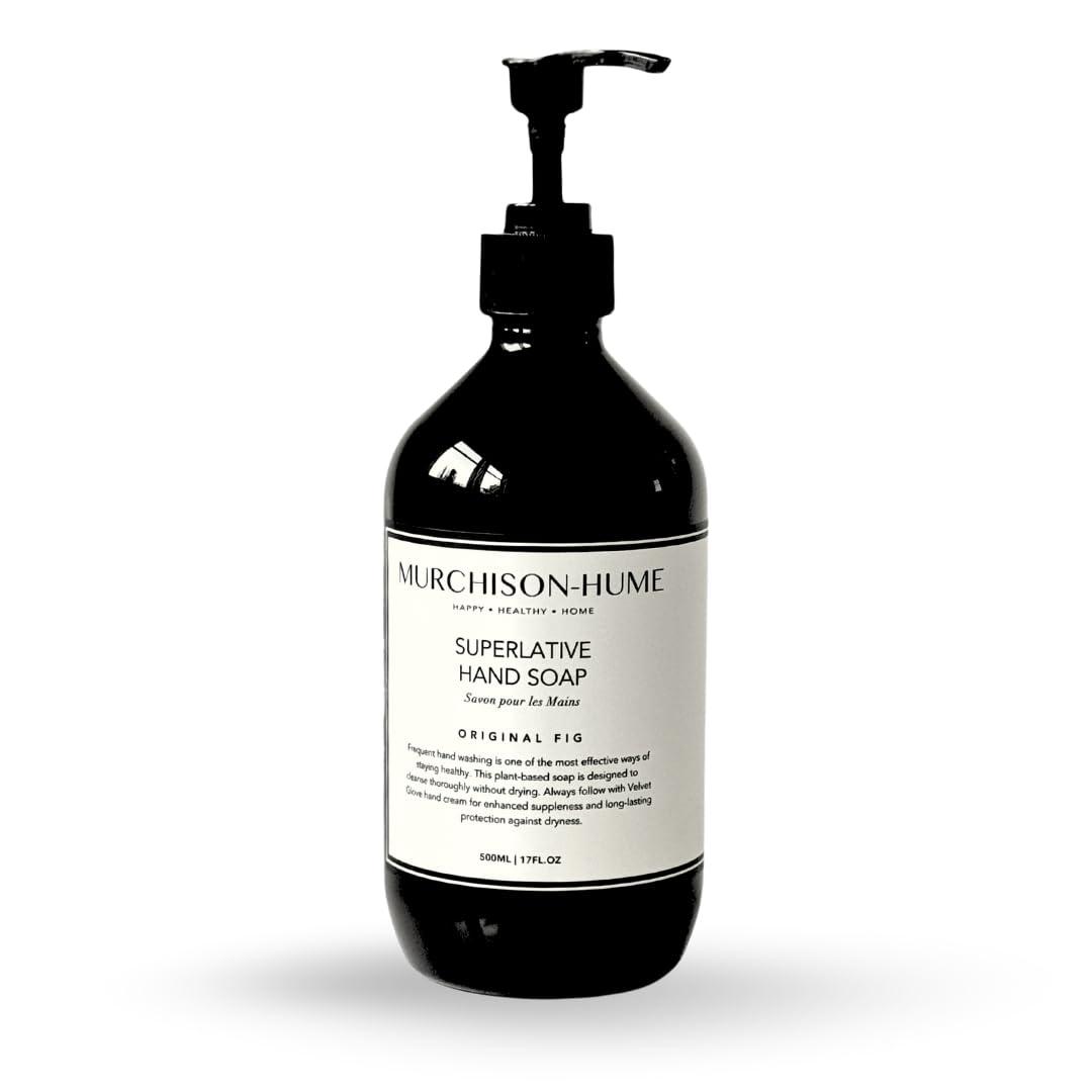 Murchison-Hume Murchison-Hume Luxury Vegan Hand Soap with Pump Dispenser, Moisturizing Hand Wash, SLS, Paraben & Cruelty-Free, 17oz (Original Fig)