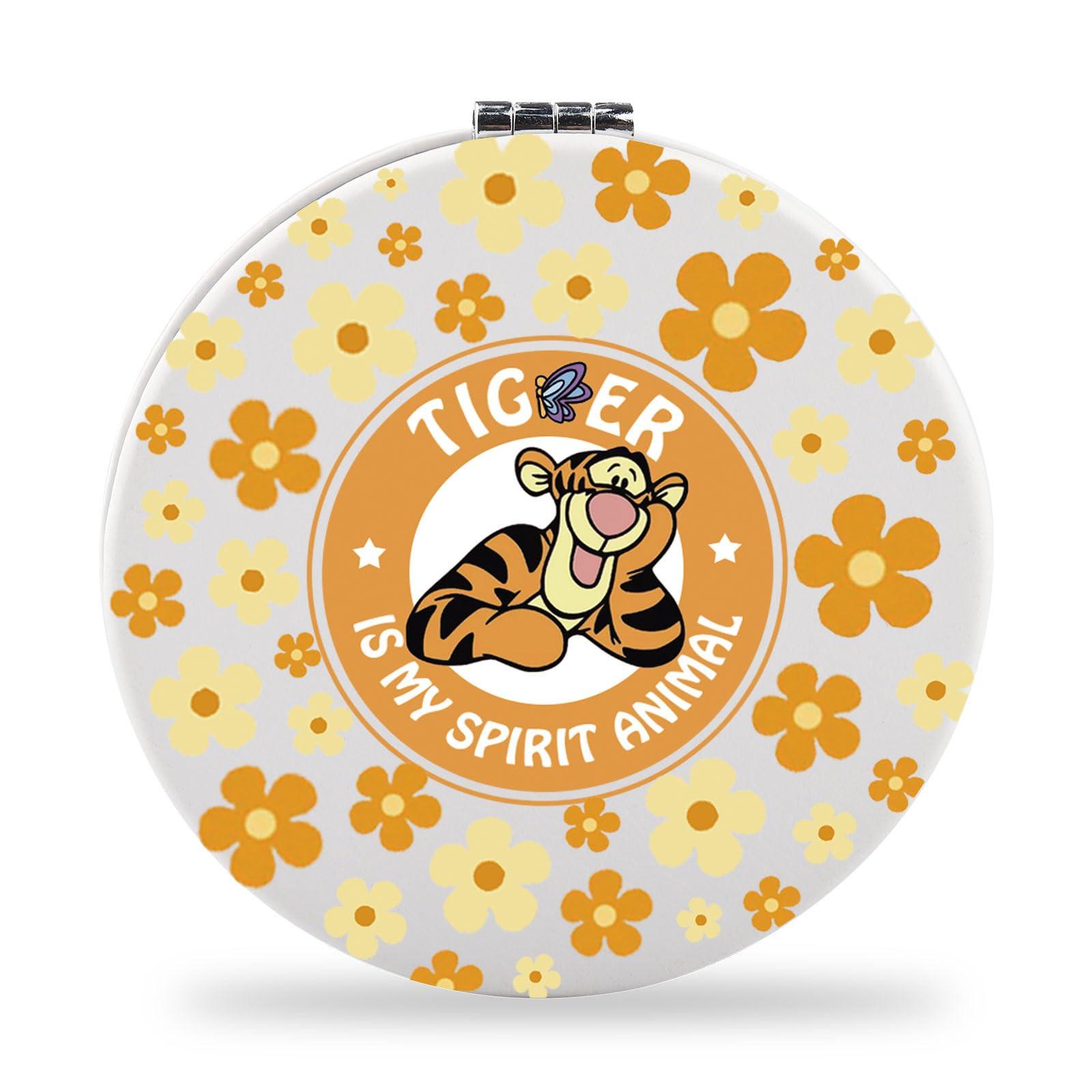 SEIRAA SEIRAA Tigger Pocket Mirror Tigger Gifts Tigger Compact Mirror Tigger is My Spirit Animal Tigger Merchandise (Tiger)