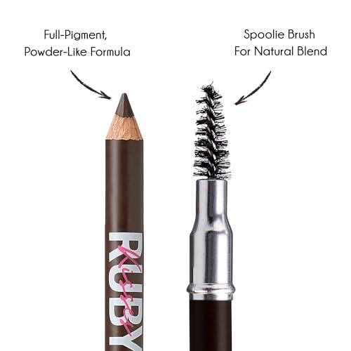 KISS Kiss Go Brow Eyebrow Wooden Pencil Dark Brown (6 Pieces)