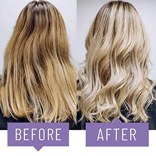 VITAMINS hair cosmetics Vitamins Keratin Purple Hair Mask - Violet Blue Protein Deep Conditioner Treatment - Toner for Blonde Platinum Silver Gray Ash or Brown Colored Dry and Damaged Brassy Hair