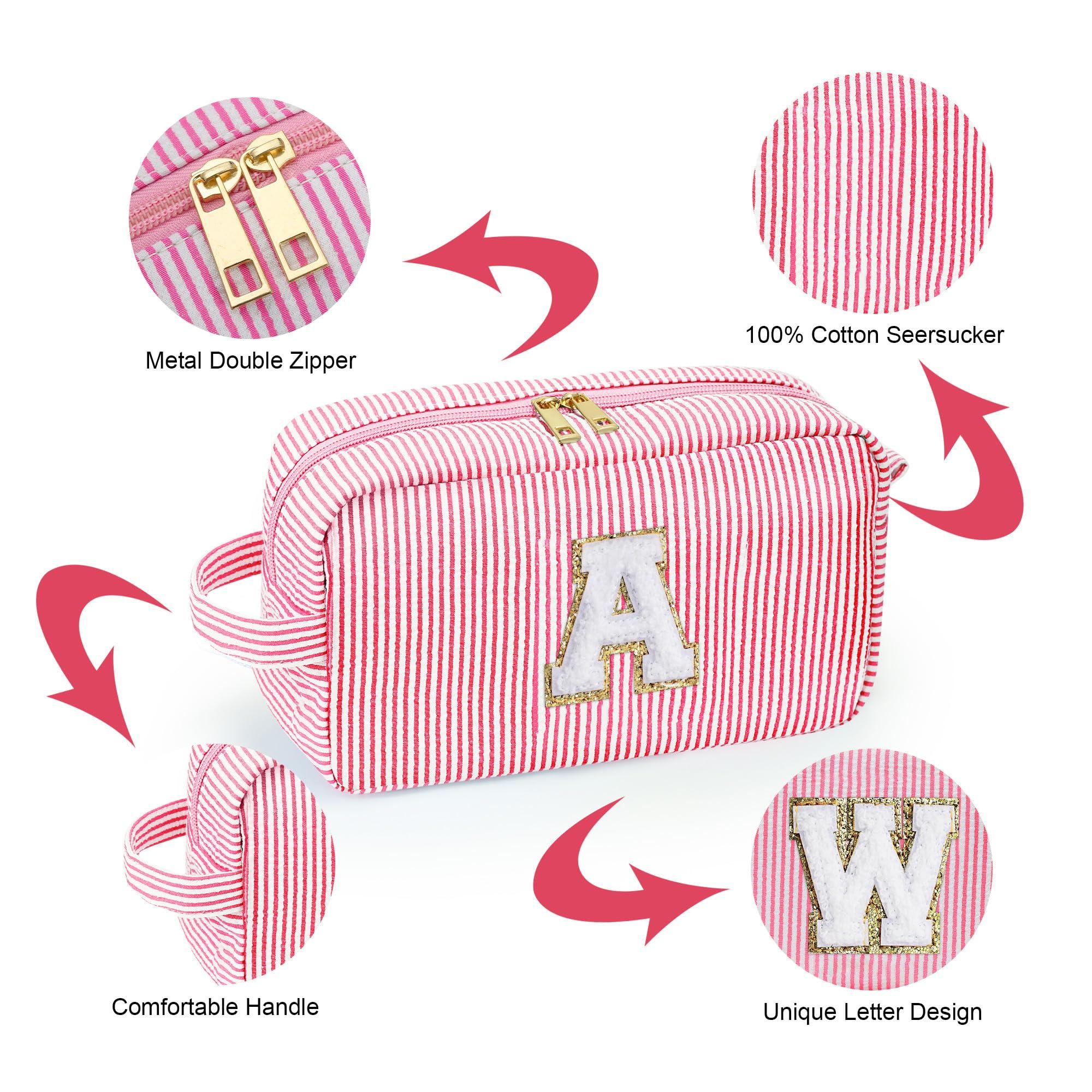 YOOLIFE YOOLIFE Personalized Gifts for Mom - Mom Gifts, Birthday Gifts for Women Mom Grandmother Stepmother, Mother In Law Gifts, Mothers Day Gifts, Mama Gift Idea, Initial Pink Makeup Bag & Tote Bag N