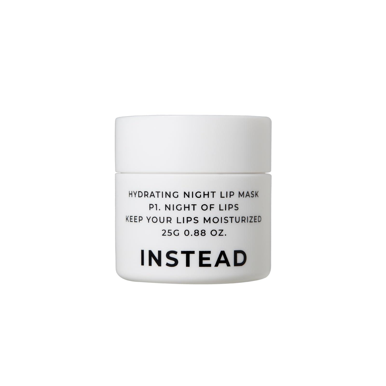 INSTEAD Hydrating Night Lip Mask - Moisturizing Lip Treatment to Restore and Soothe Dry Chapped Lips Overnight 0.88 oz.