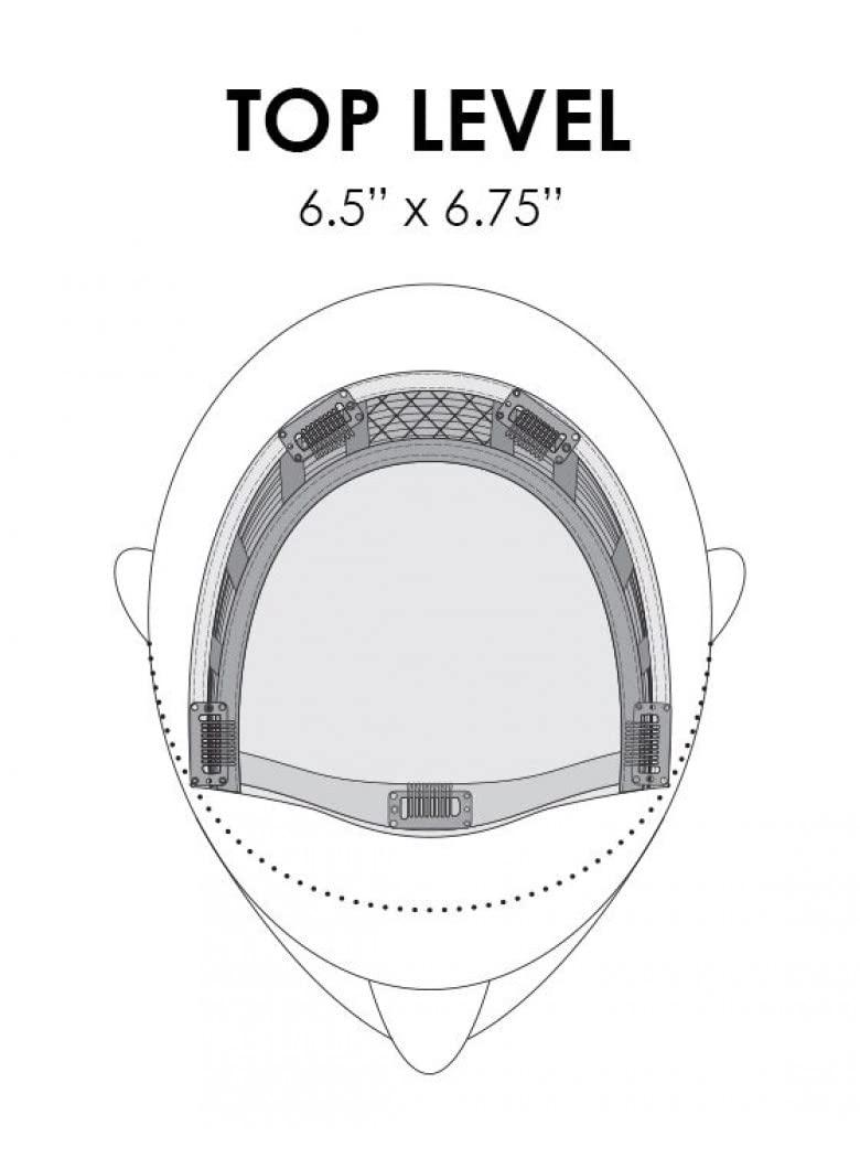 Jon Renau Bundle 3 items: Top Level Long Layered 16" Long Clip In Hair Topper Crowne Jon Renau Womens Double Monofilament Top Folded Swiss Lace Color 8/30, Wig Comb, MaxWigs Hair Loss Booklet
