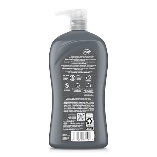 Dial Dial Men 3in1 Body, Hair and Face Wash, Recharge, 32 fl oz