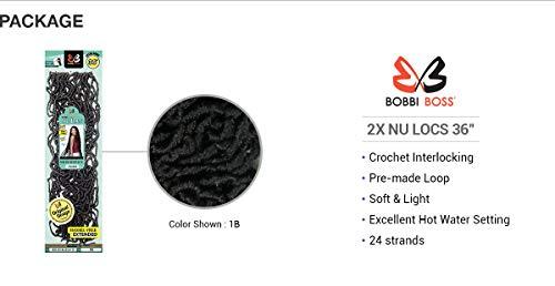 BOBBI BOSS Bobbi Boss Synthetic Crochet Braid NU LOCS 36 2x (3-Pack, BT4/3327)