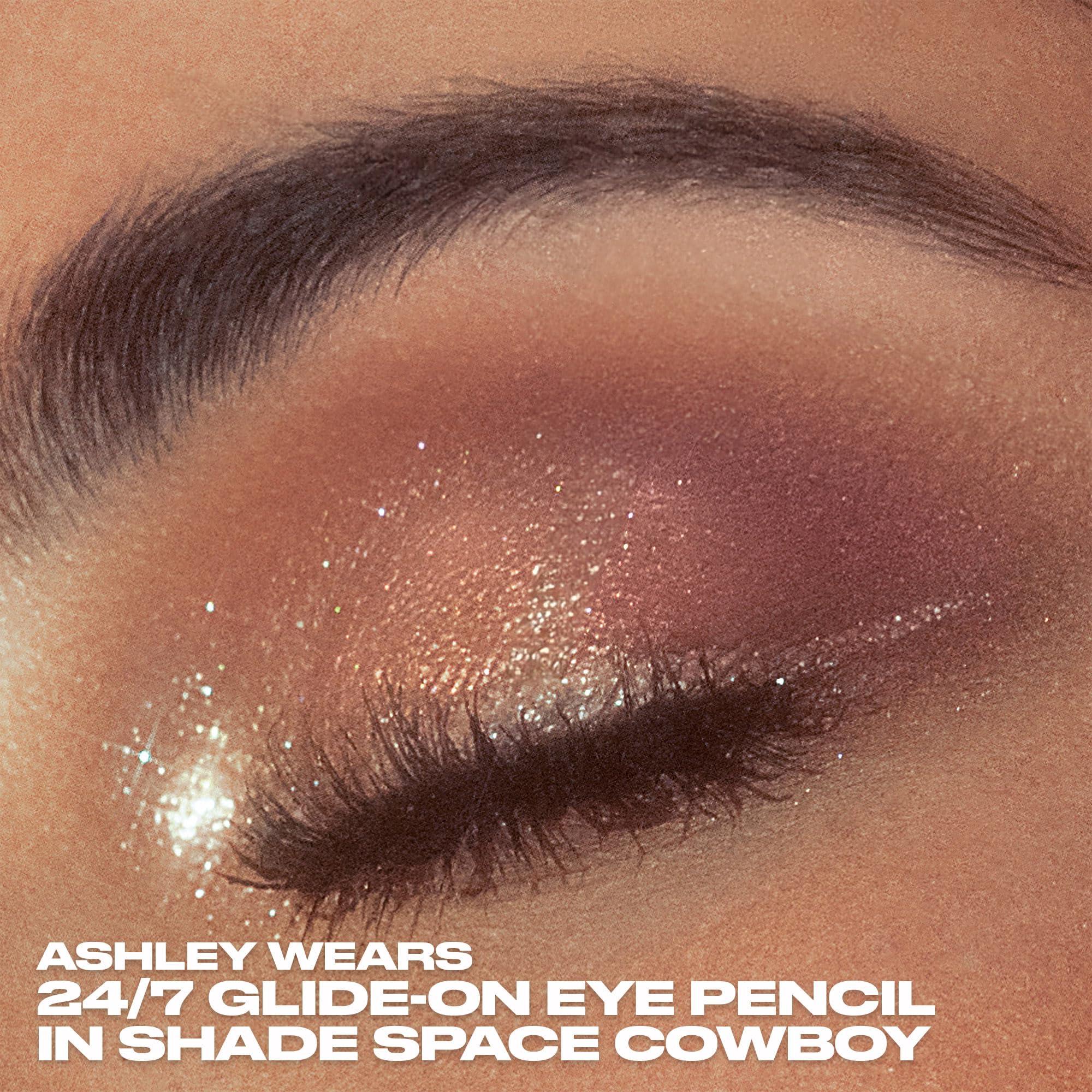 URBAN DECAY URBAN DECAY Space Cowboy Eyeshadow + Eyeliner Duo Set - Moondust Glittery Eye Shadow (Champagne Gold Silver Sparkle) - 24/7 Waterproof Eyeliner Pencil (Light Peach Shimmer + Silver Glitter)