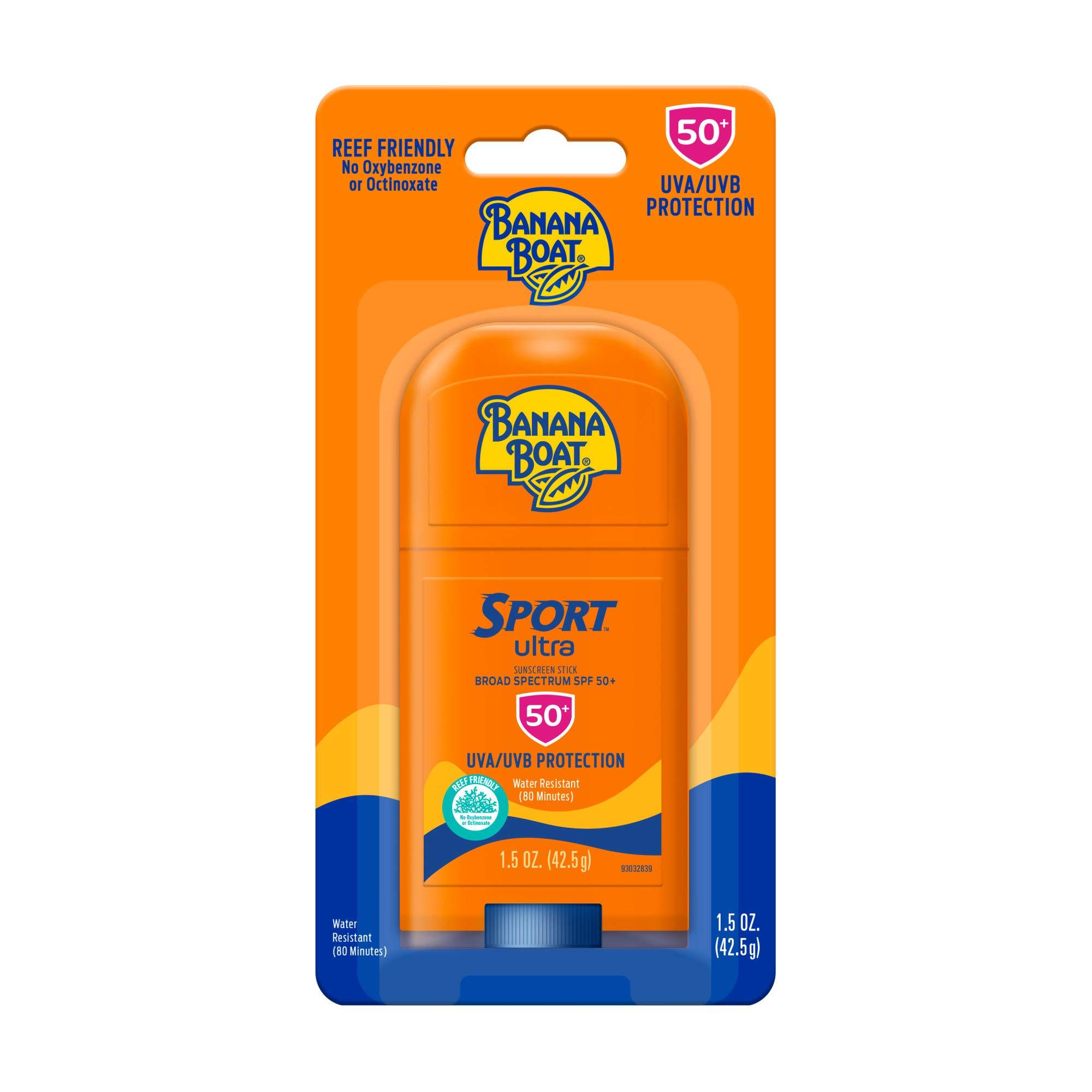 Banana Boat Banana Boat Sport Ultra Clear Spray SPF 30 Sunscreen Twin Pack and Sport Ultra Reef Friendly Stick SPF 50 Sunscreen