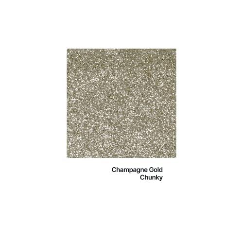 Hemway Hemway Eco Friendly Ultra Sparkle Glitter 100g / 3.5oz - Biodegradable Vegan Cosmetic Safe for Craft Face Hair Nail and Festival Makeup - Chunky (1/40" 0.025" 0.6mm) - Champagne Gold