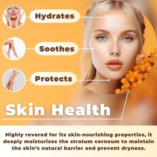 TODICAMP TODICAMP Sea Buckthorn Oil Organic - 2 fl oz Cold-Pressed Sea Buckthorn Berry Oil - Seabuckthorn Oil for Face and Organic Sea Buckthorn Oil Supplement