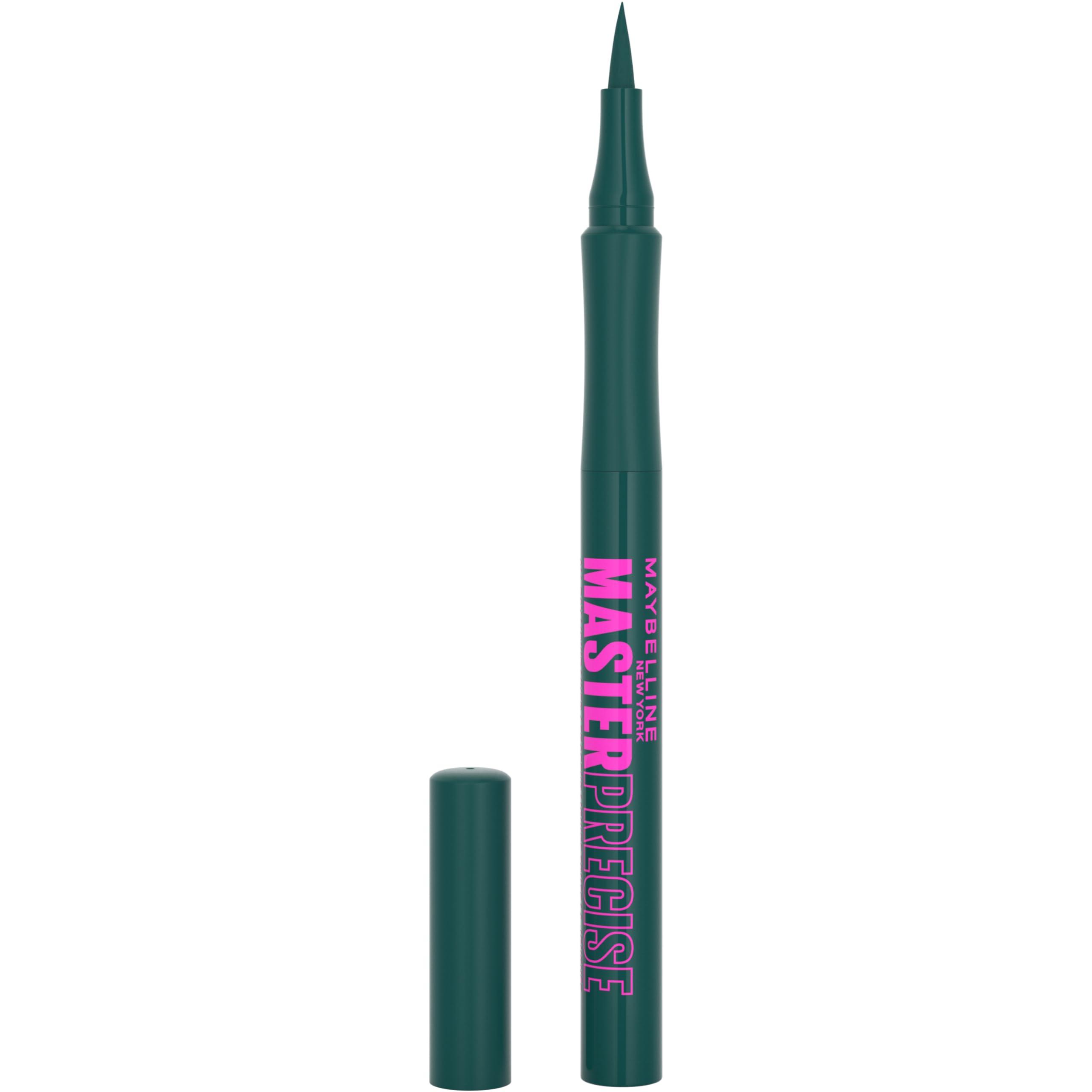 MAYBELLINE MAYBELLINE Master Precise All Day Liquid Eyeliner, Waterproof Eyeliner Makeup for up to 30HR Wear, Emerald Green, 1 Count