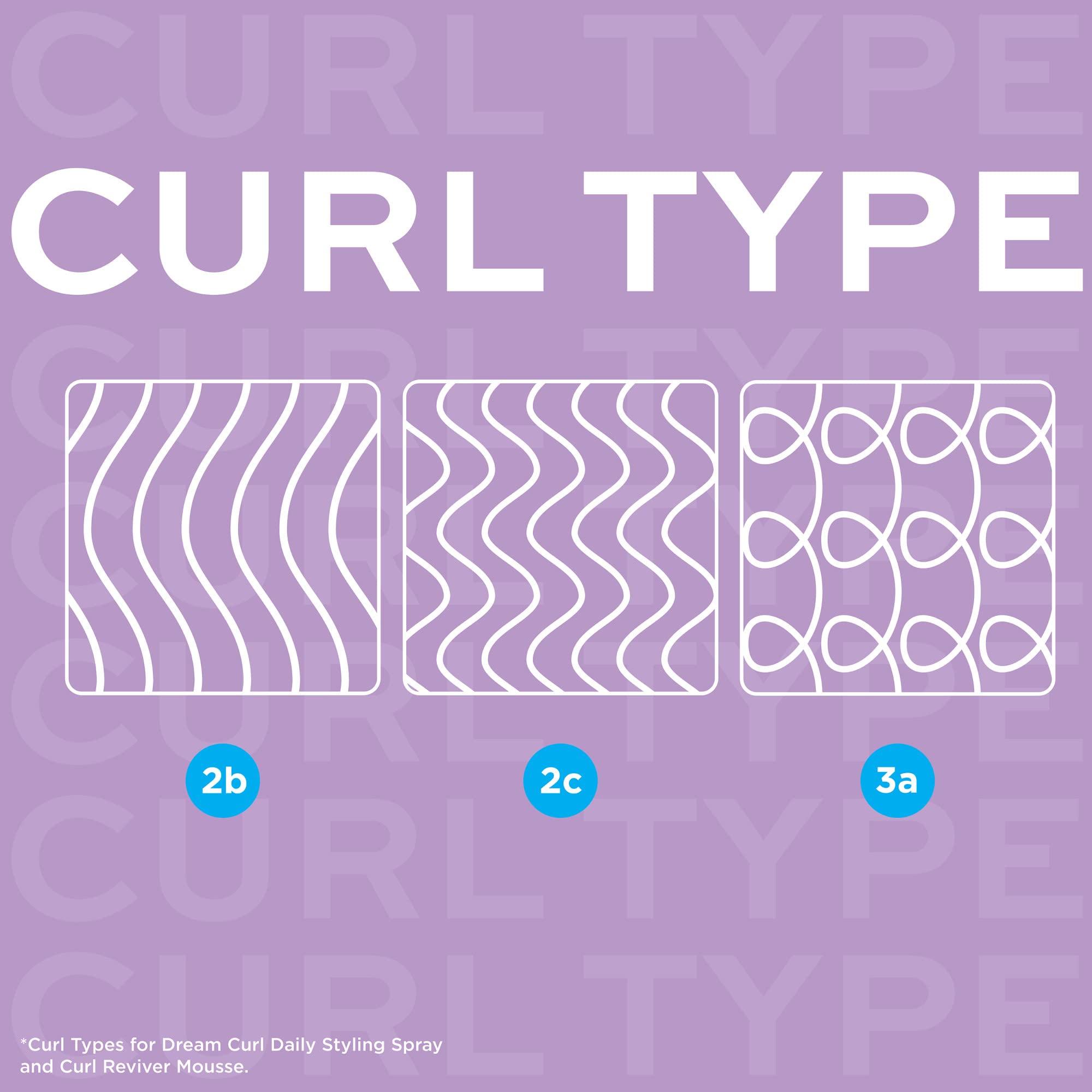 John Frieda John Frieda Frizz Ease Curly Hair Reviver Mousse for Enhanced Curls and Soft Flexible Hold, with Nourishing Hair Oil and Hair Serum for Frizz Control