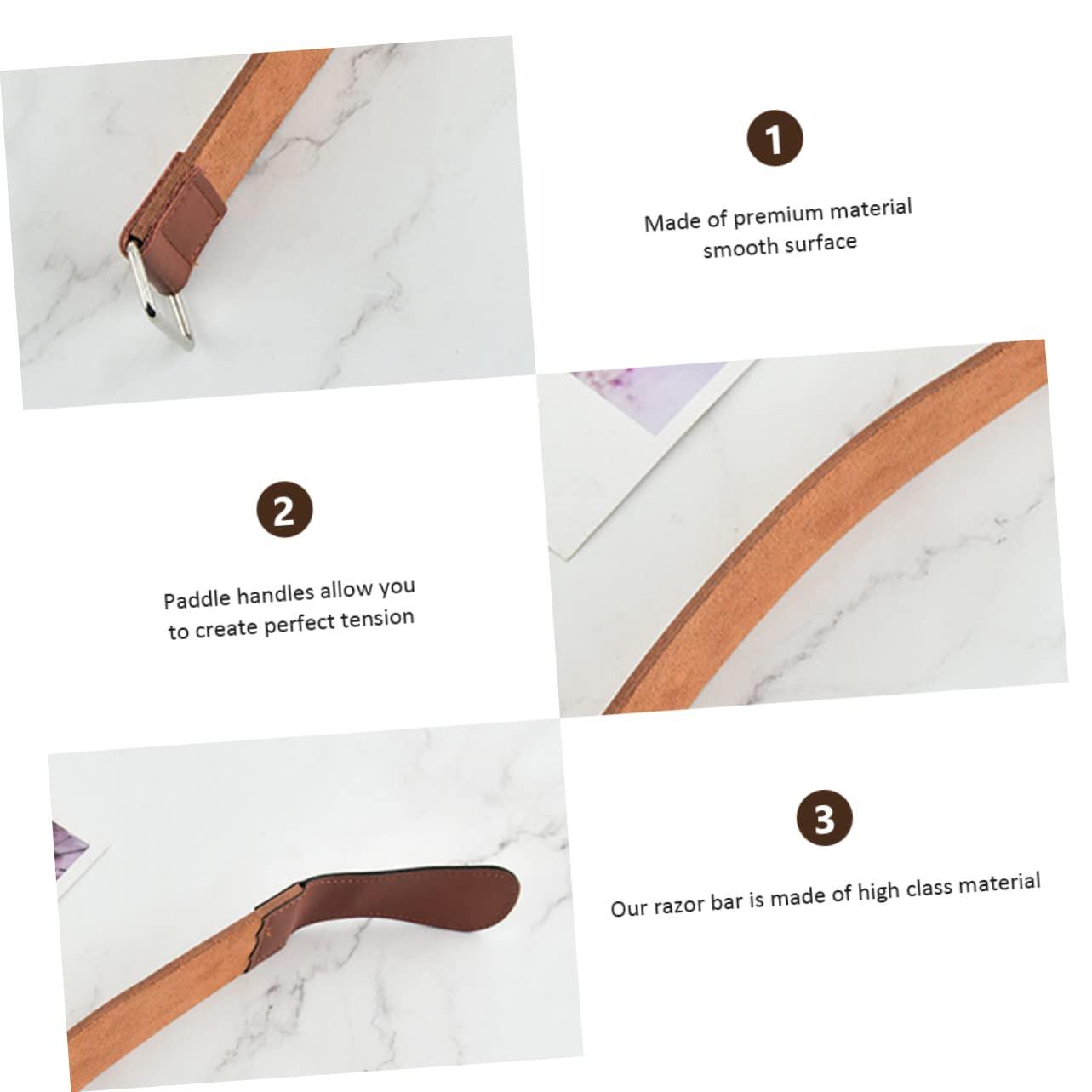 BIUDECO BIUDECO Razor Strop Tool Shaver Sharpening Belt for Straight Razor for Men Double-Sided Long-Lasting Easy to Use