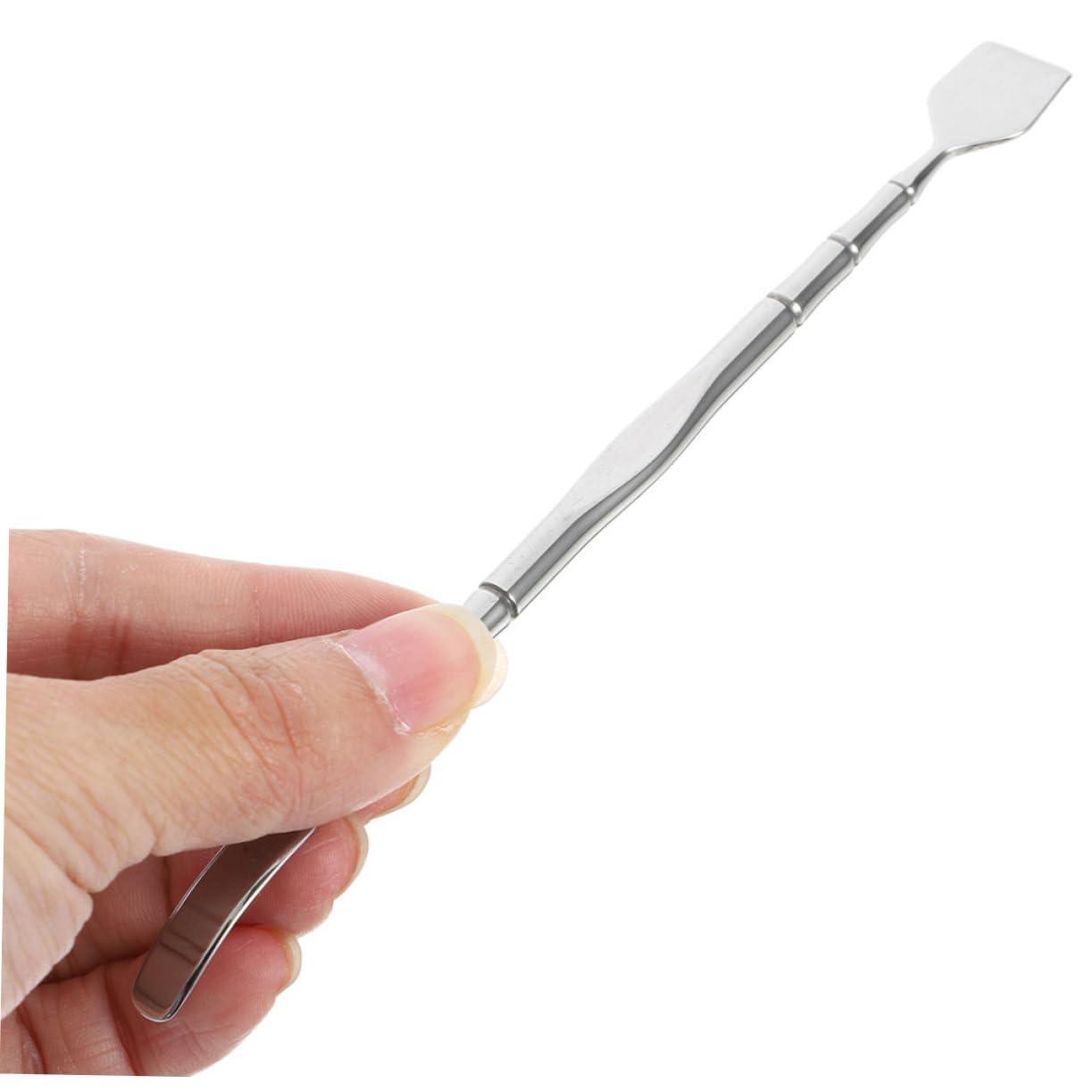FOMIYES FOMIYES Blackhead Shovel Whitehead Cleaning Tool Blackhead Remover Pore Cleaner Kit Studs Skin Care Tools Squeegee Comedone Face Skin Care Tool Face Exfoliator Brush Stainless Steel Silver