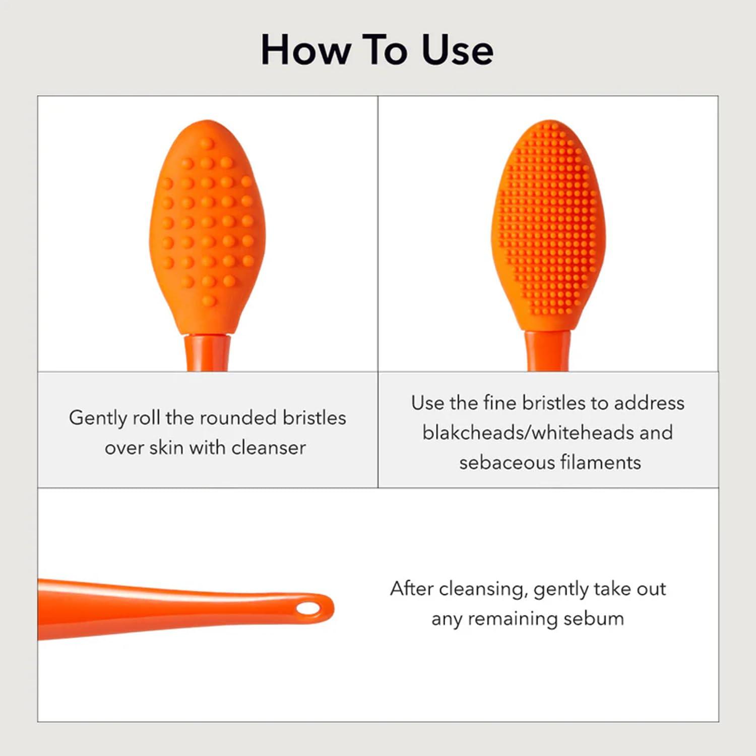 Aprilskin APRILSKIN Pore Cleansing Facial Silicone Brush | for Blackheads Removal & Face Scrubber | Gentle Exfoliation | Deep Pore Cleaning Massager | Pairs with Aprilskin\'s Carrotene Cleansing Balm