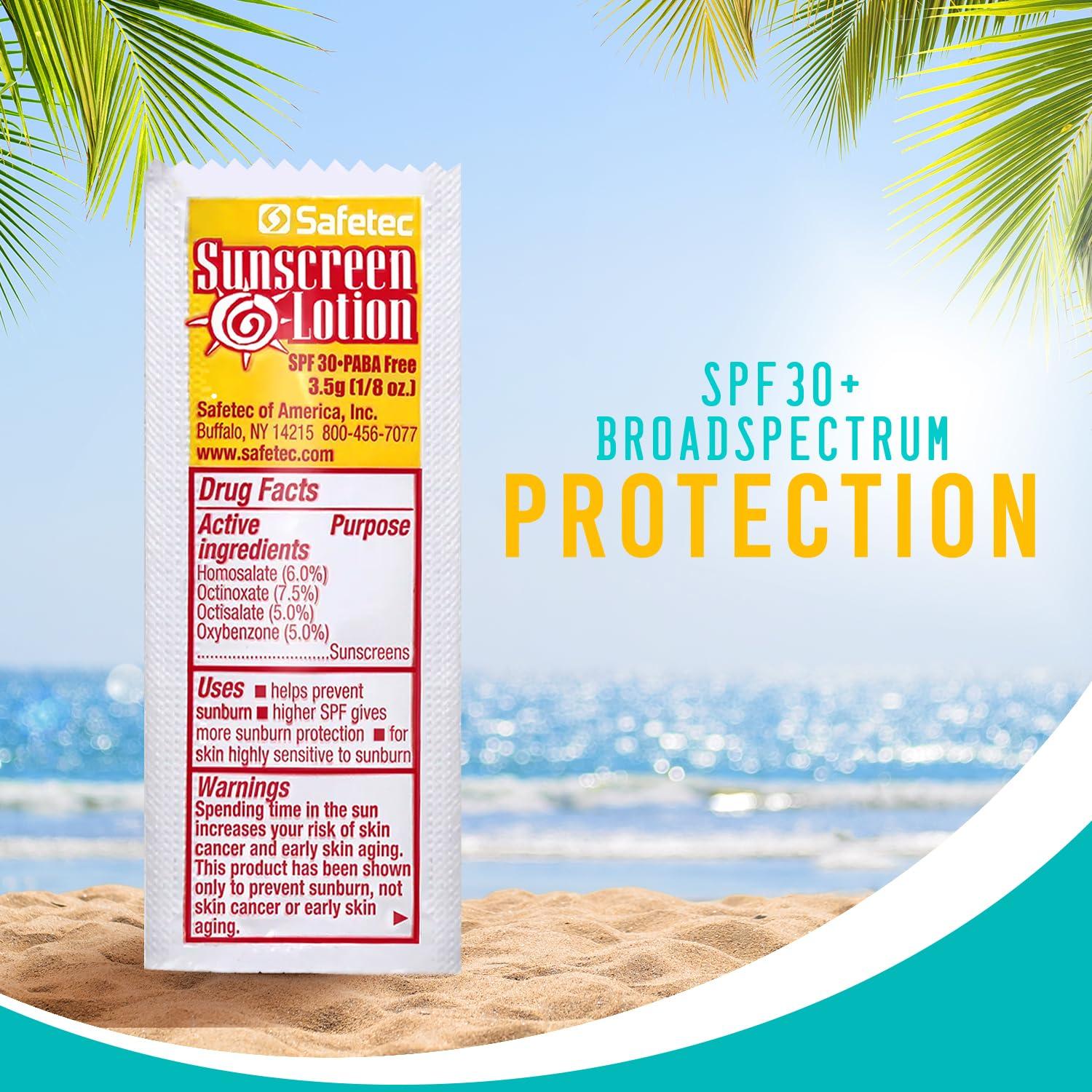 HOMESPHERE Sunscreen Lotion, SPF30 Protection and PABA Free, Individual Packets of Sunscreens (Pack of 1000) Travel Size Sun Screen for Outdoors, Bundled with reclosable Homesphere bag