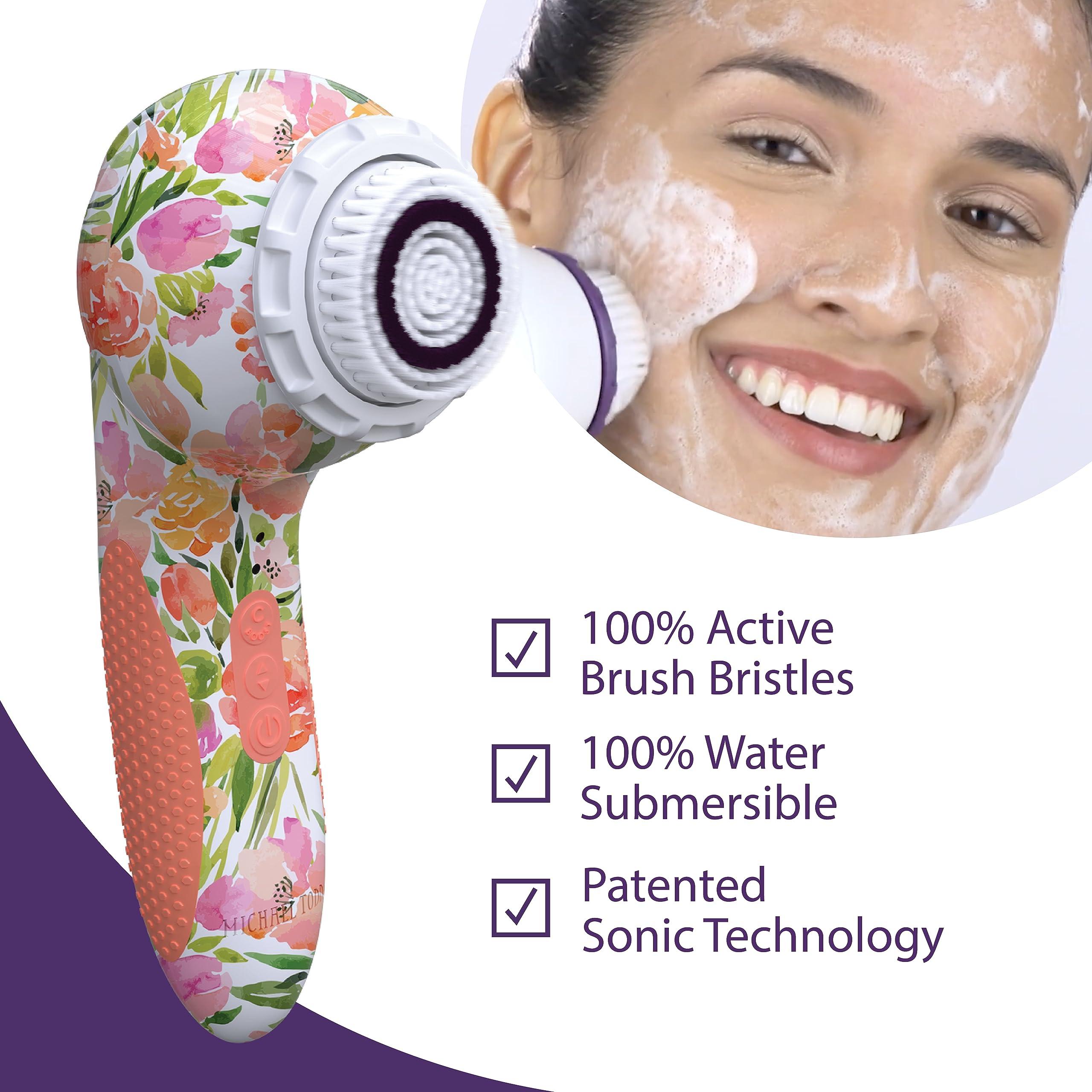 MICHAEL TODD BEAUTY Michael Todd Beauty - Soniclear Elite - Facial Cleansing Brush System - 6-Speeds - Face Cleansing Brush & Exfoliating Body Scrubber