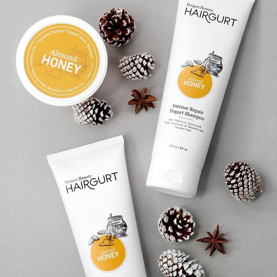 Hairgurt Hairgurt Intense Repair Almond-Honey Conditioner Set, Natural 3-Piece - Shampoo, Conditioner, Hair Mask for Dry, Damaged, Frizzy Hair & Growth, 8.0 fl oz