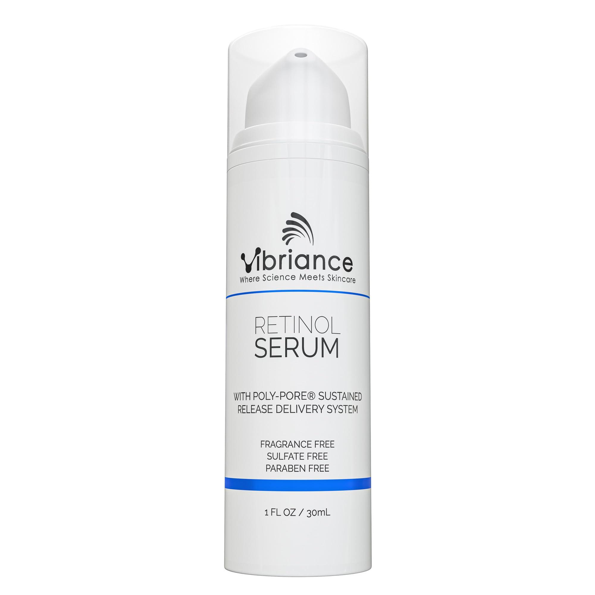 Vibriance Vibriance Retinol Serum for Face - Reduces Appearance of Deep Wrinkles and Large Pores, Enhances Tone, Improves Complexion - Sensitive, Mature Skin Night Cream - 1 fl oz