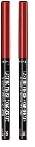 Rimmel Rimmel Lasting Finish Exaggerate Automatic Lip Liner, 45 Epic Burgandy (Pack of 2)