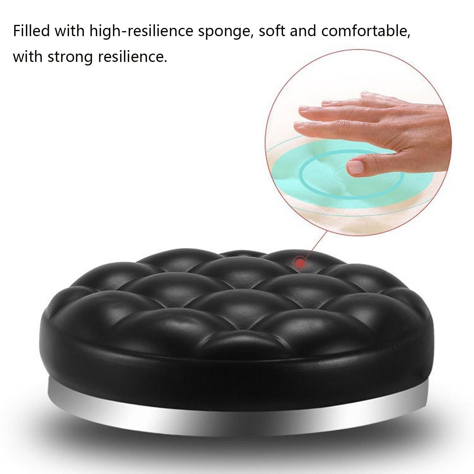 Generic Adjustable Heavy Duty Stool - Rolling Stools with Wheels - Swivel Stools Backless Chair for Beauty Hair Salon Spa Home Kitchen Office Shop Massage (Brown)