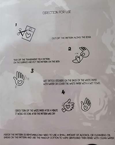 HUANYI SEXY GIRL SILHOUETTE Transfer tattoos tattooing temporary tattoos Cute Face tattoos one sheet of A4 paper