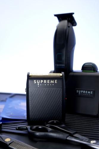 Supreme Trimmer Supreme Trimmer Solo Mens Single Foil Shaver STF101 (150 Min Runtime) Cordless Powerful USB-C Mini Size Travel Razor for Barbers, & Home use| Black