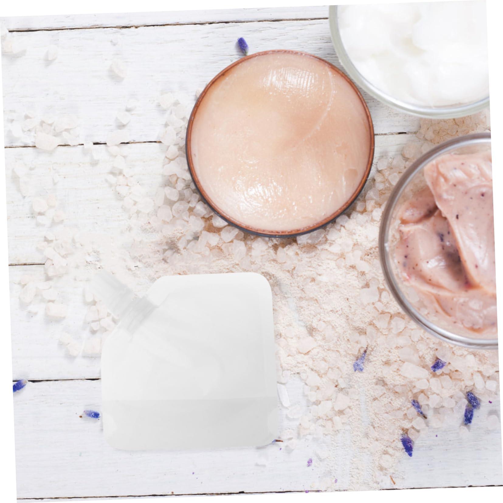 Didiseaon Didiseaon 20pcs Lotion Bag Stand up Spout Pouch Face Cream Empty Pouch Liquid Dispensing Bag Leakproof Cosmetic Bag Facial Cleaning Shampoo Sample Bag Filling The Pet White Travel