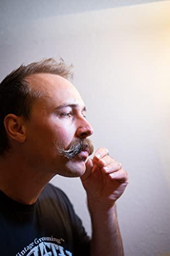 THE VINTAGE GROOMING CO. Mustache Wax Extra Strong Hold | 1oz Bone Crusher Moustache & Beard Wax Tin | Grooming For Men | Perfect For Dali Curly English Handlebar Mustaches By Death Grip | Heat Source Required