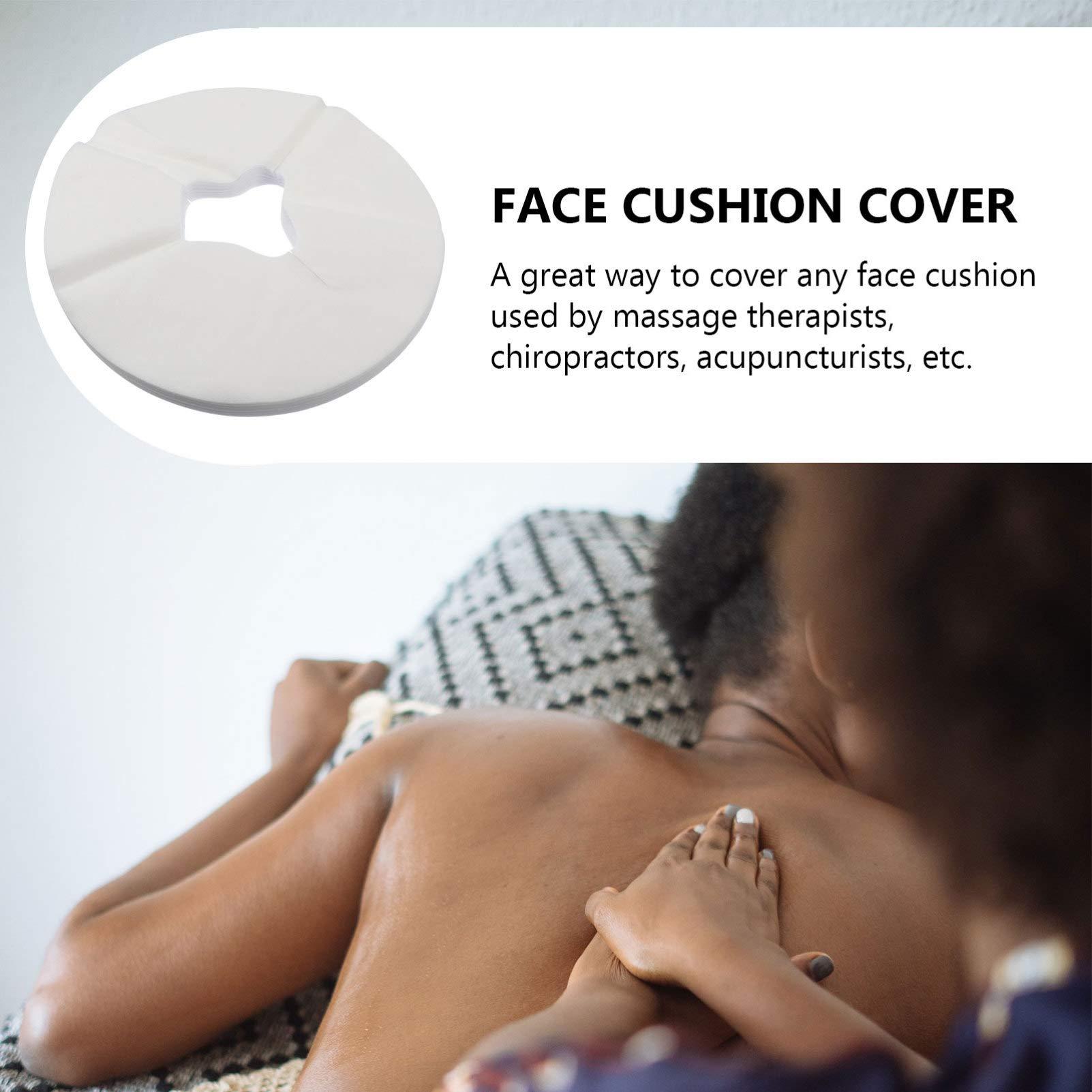 Healeved Healeved Sheets Bed Massage Face Cradle Cover Face Cradle Covers for Massage Table Massage Face Cradle Cover for Massage Tables & Massage Chairs, 100 White White Bed Portable Bassinet